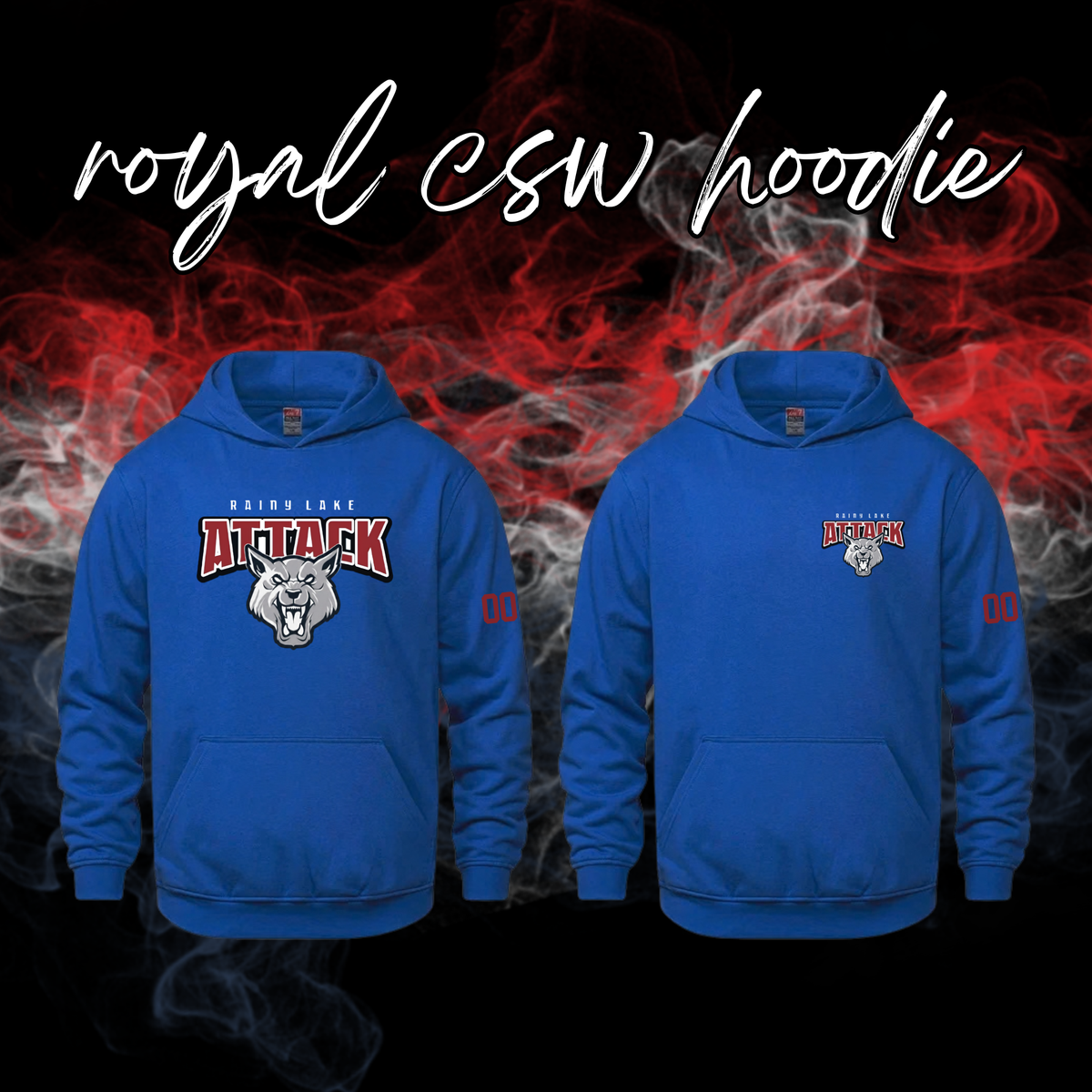 Rainy Lake Attack CSW Embroidered Hoodie