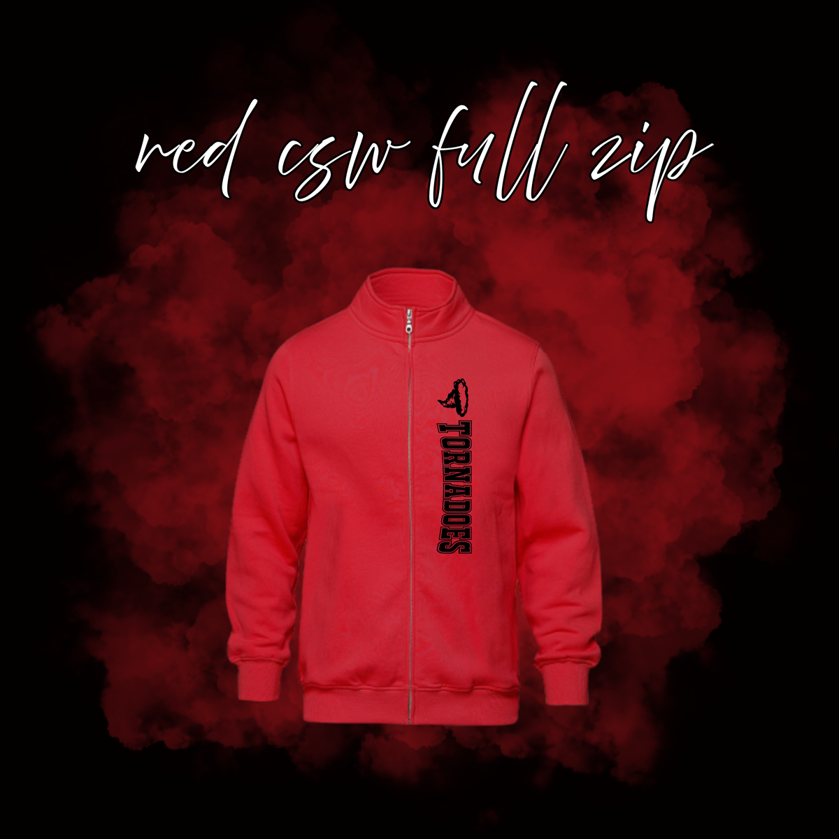 Crossroads Tornadoes CSW NEW Full Zip NO HOOD