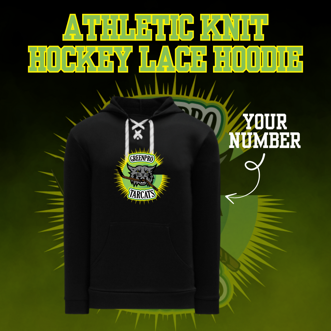 Green Pro TARCATS Hockey Lace Hoodie