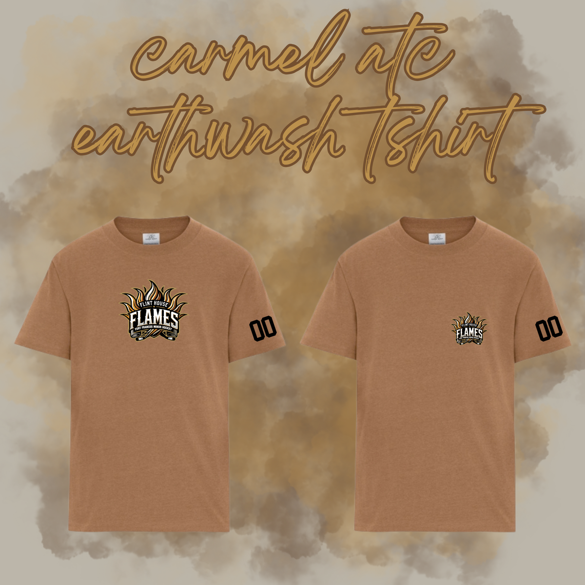 Flint House Flames Earthwash Tshirt
