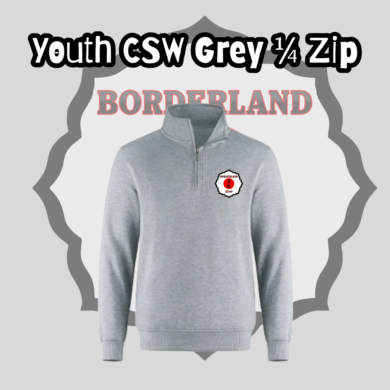 Borderland Judo Youth Embroidered 1/4 Zip