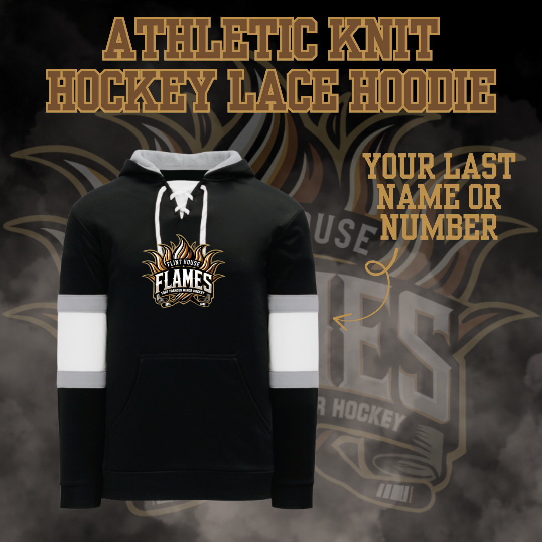 U15 Flint House Flames Hockey Lace 2 Tone Hoodie