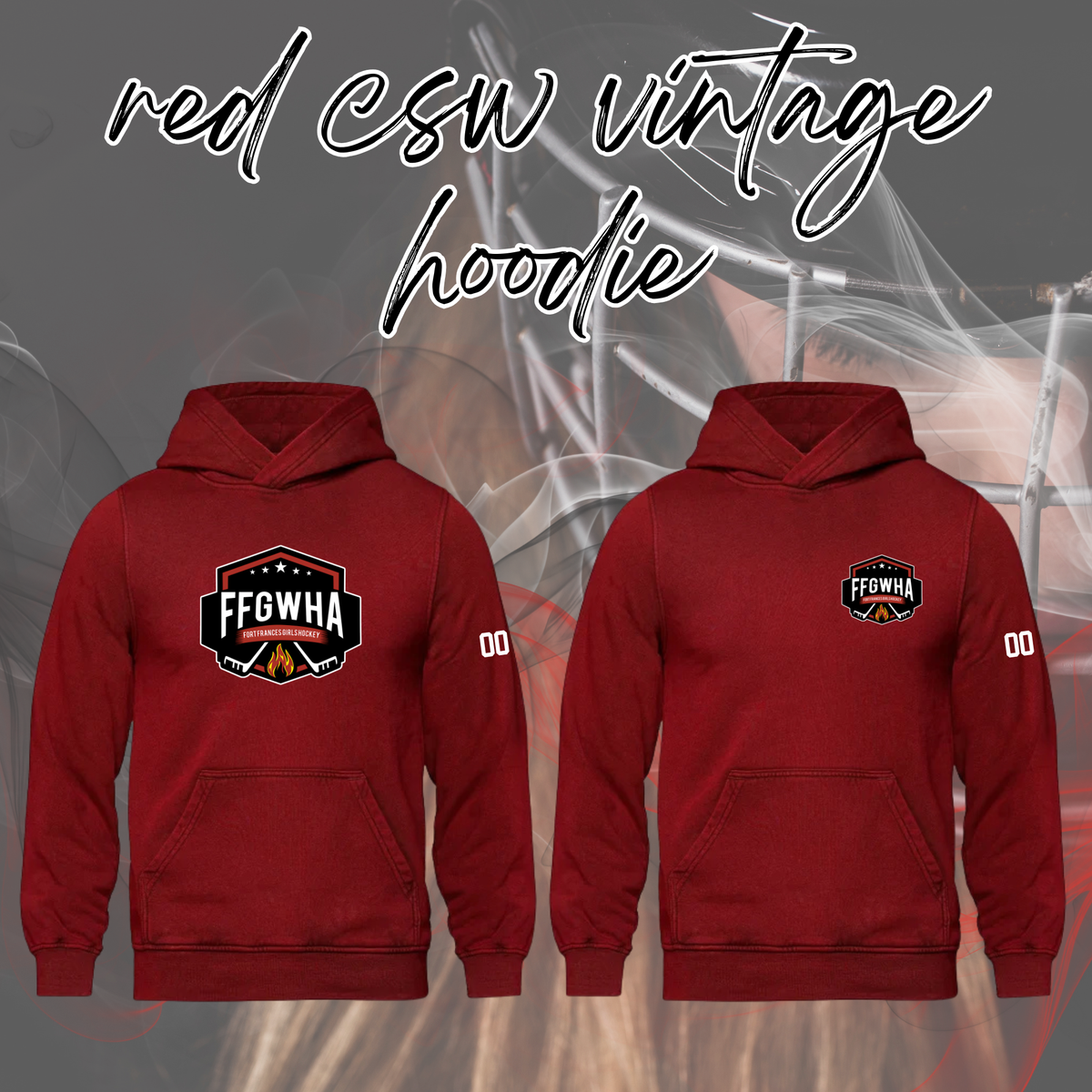 FFGWHA Embroidered Vintage Wash Hoodie