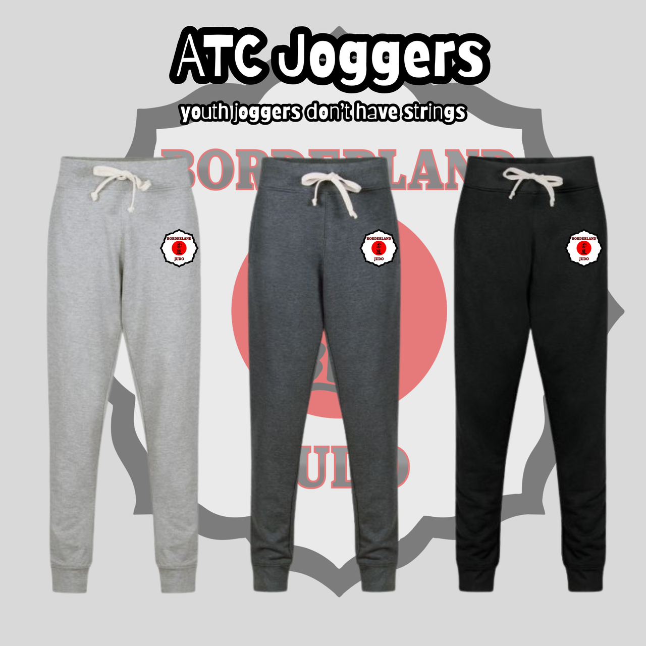 Borderland Judo Embroidered Joggers