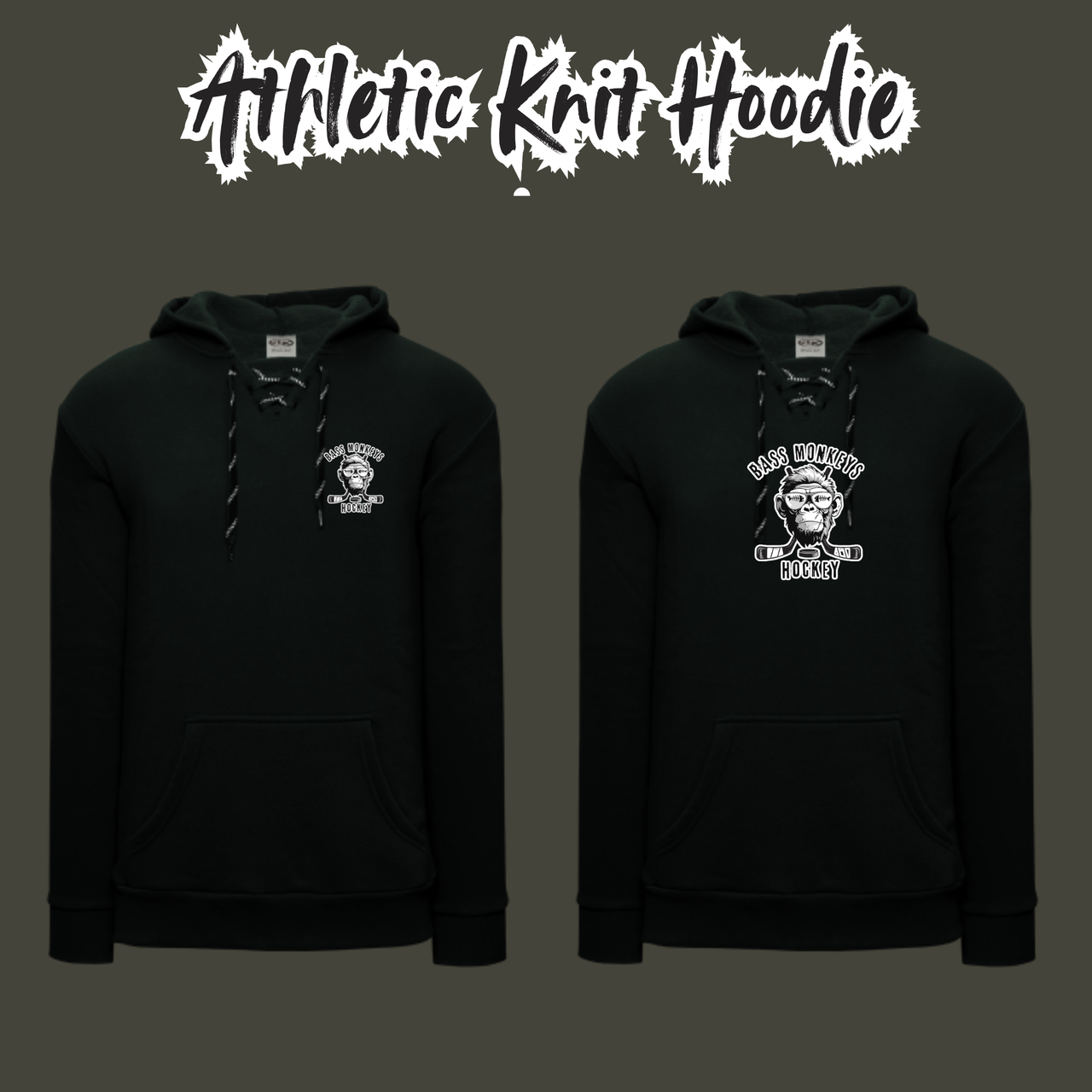 Bass Monkey Athletic Knit Hoodie