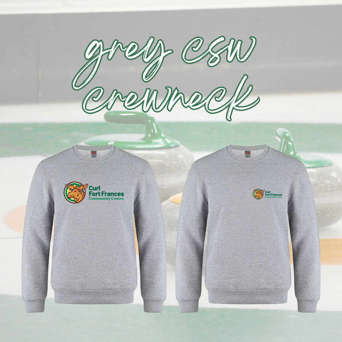 Curl Fort Frances Community Center CSW Embroidered Crewneck
