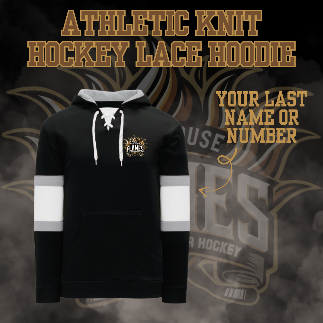U15 Flint House Flames Hockey Lace 2 Tone Hoodie