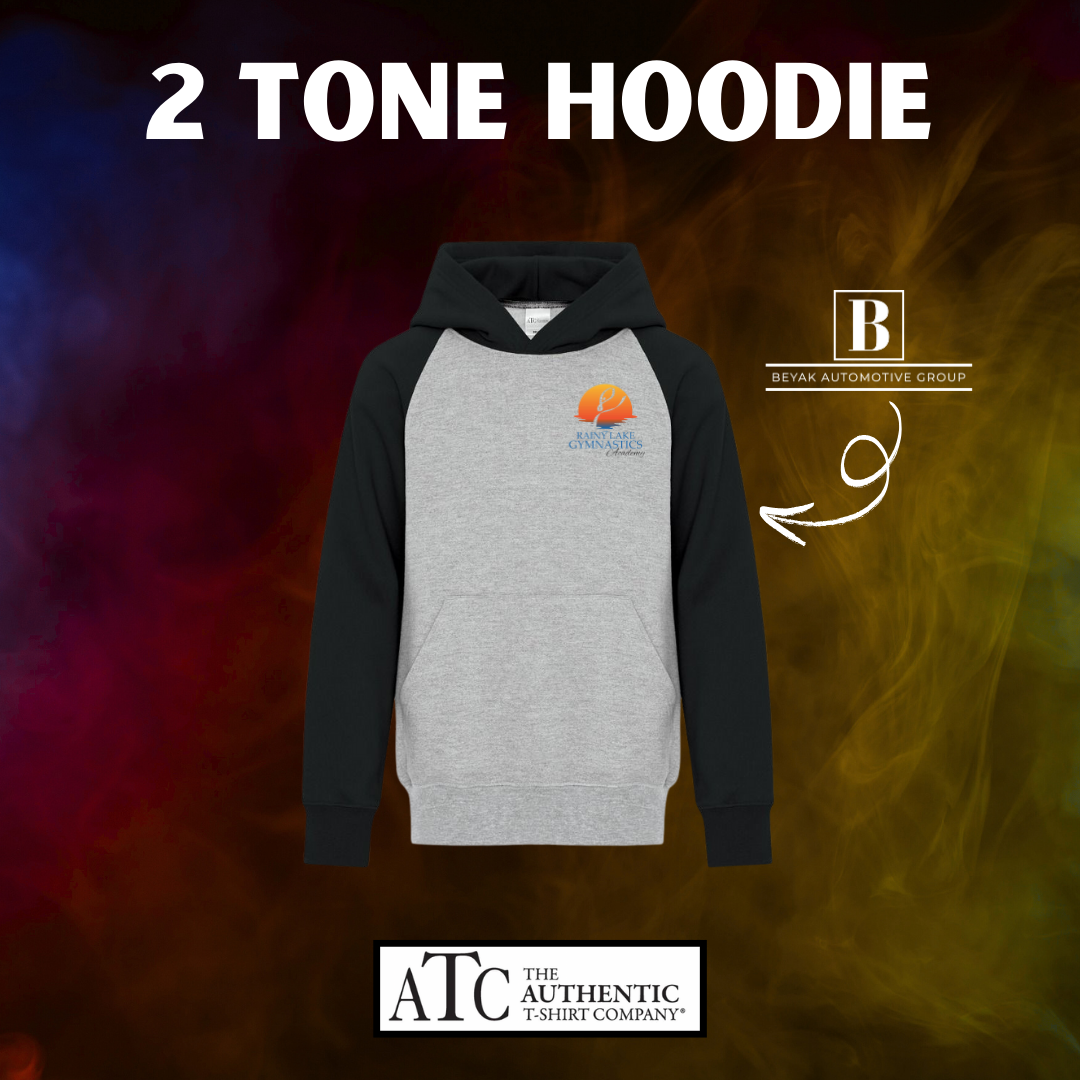 Rainy Lake Gymnastics 2 Tone Youth Hoodie