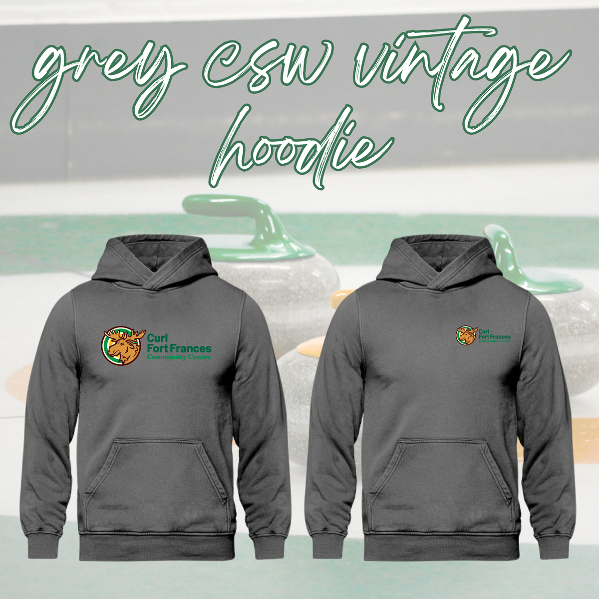 Curl Fort Frances Community Center CSW Vintage Hoodie