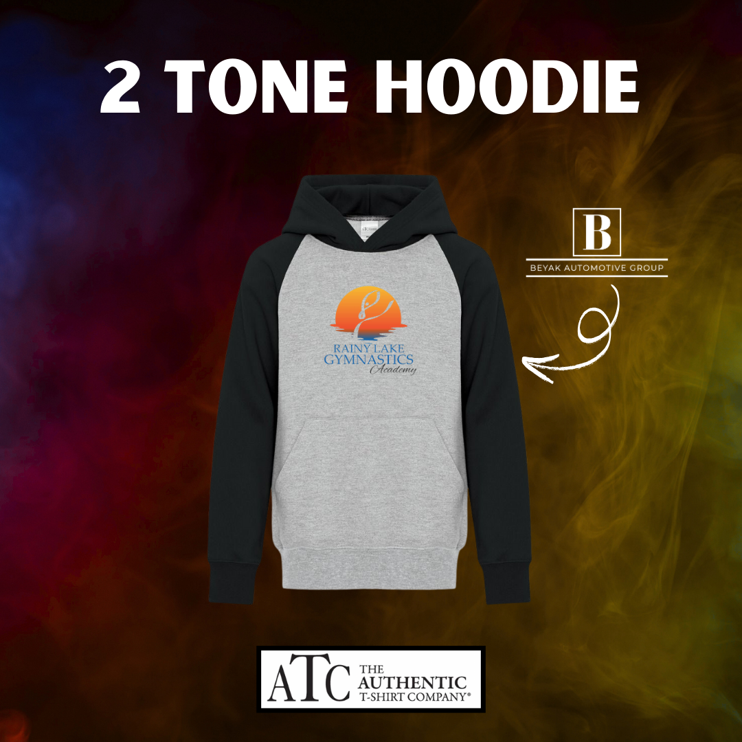 Rainy Lake Gymnastics Two Tone Adult Hoodie