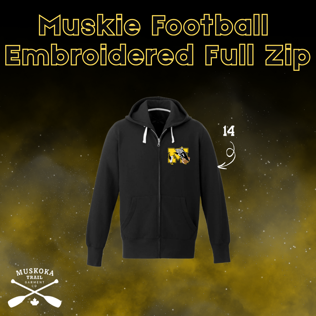 Muskie Football Muskoka Embroidered Full Zip