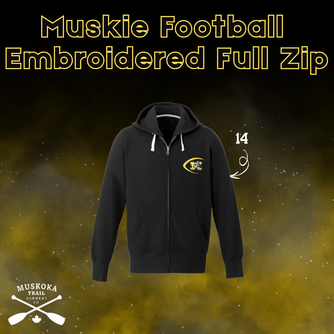 Muskie Football Muskoka Embroidered Full Zip