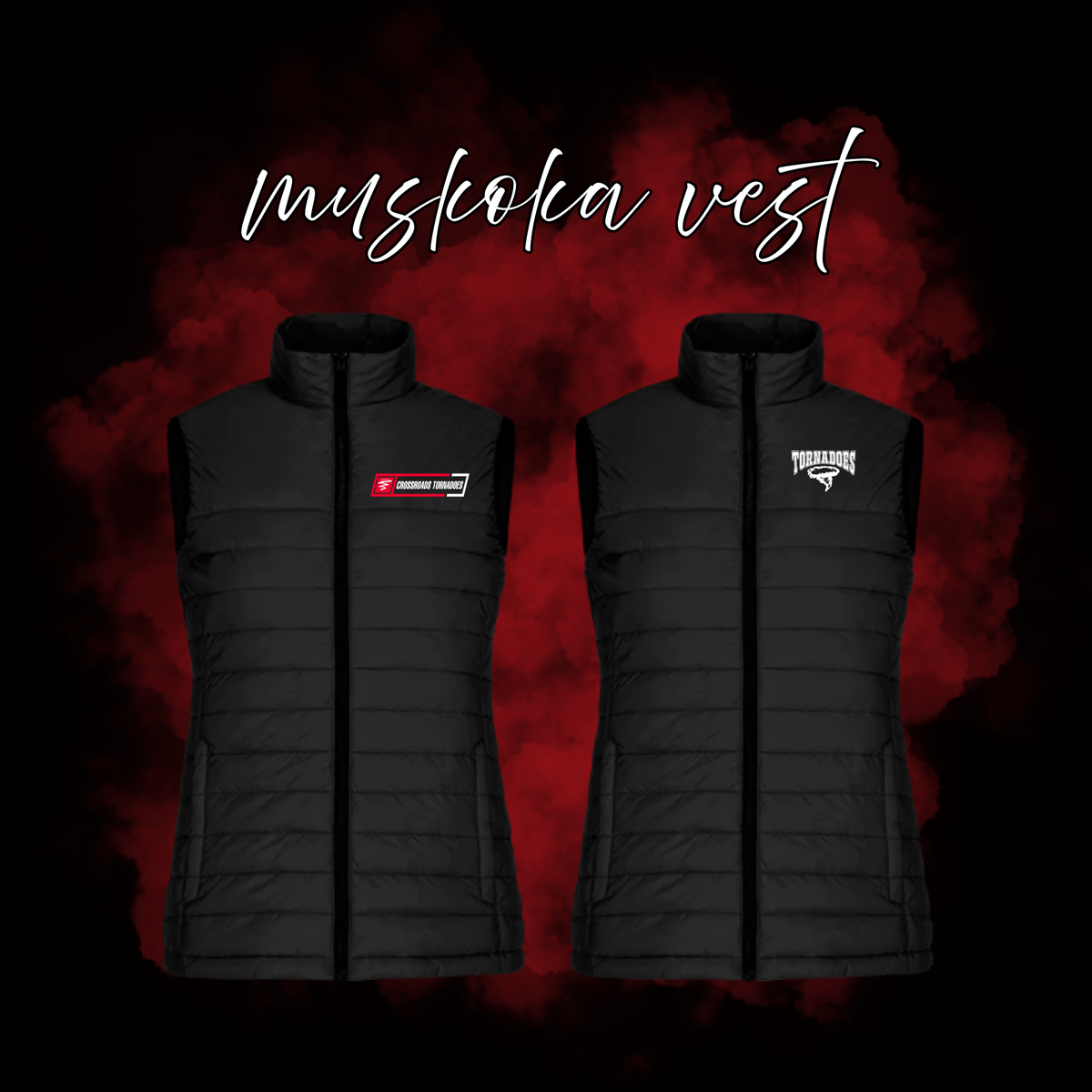 Crossroads Tornadoes Embroidered Muskoka Vest